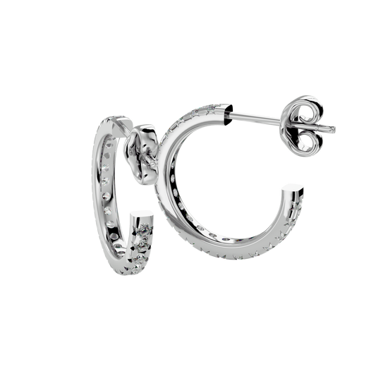 Classic Radiance Diamond Hoops