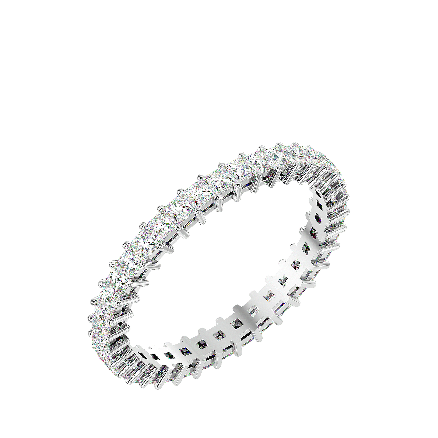 Forever Radiant Princess-Cut Eternity Band