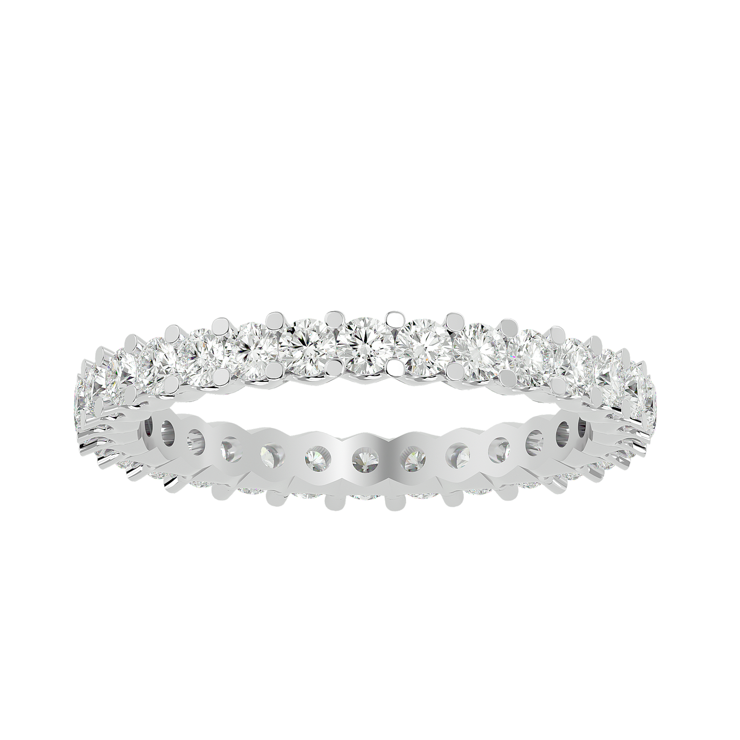 Endless Sparkle Round-Cut Eternity Band