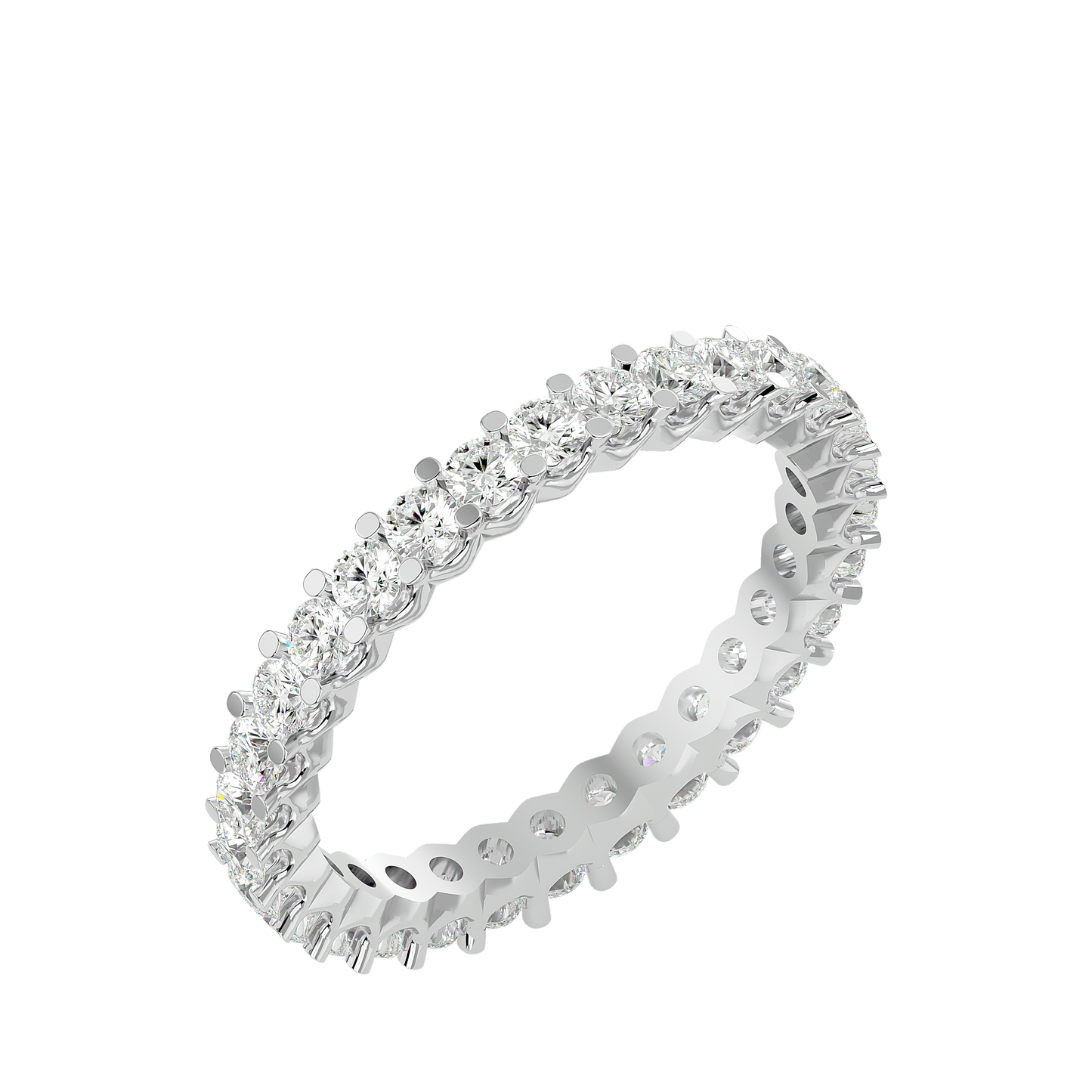 Endless Sparkle Round-Cut Eternity Band