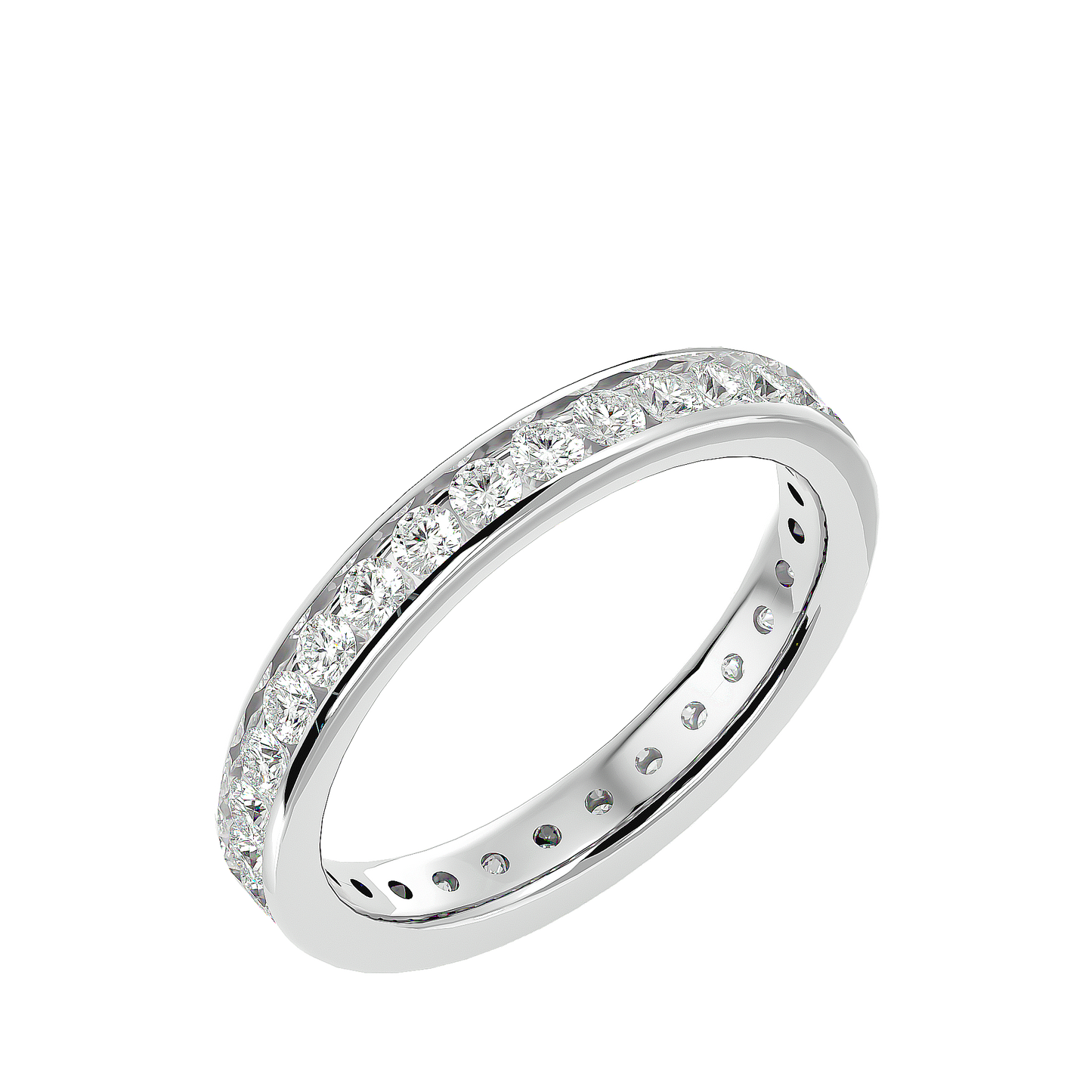 Classic Radiance Channel-Set Eternity Band