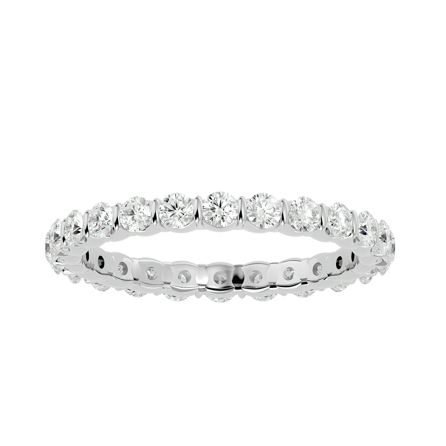 Brilliant Radiance Round Eternity Band