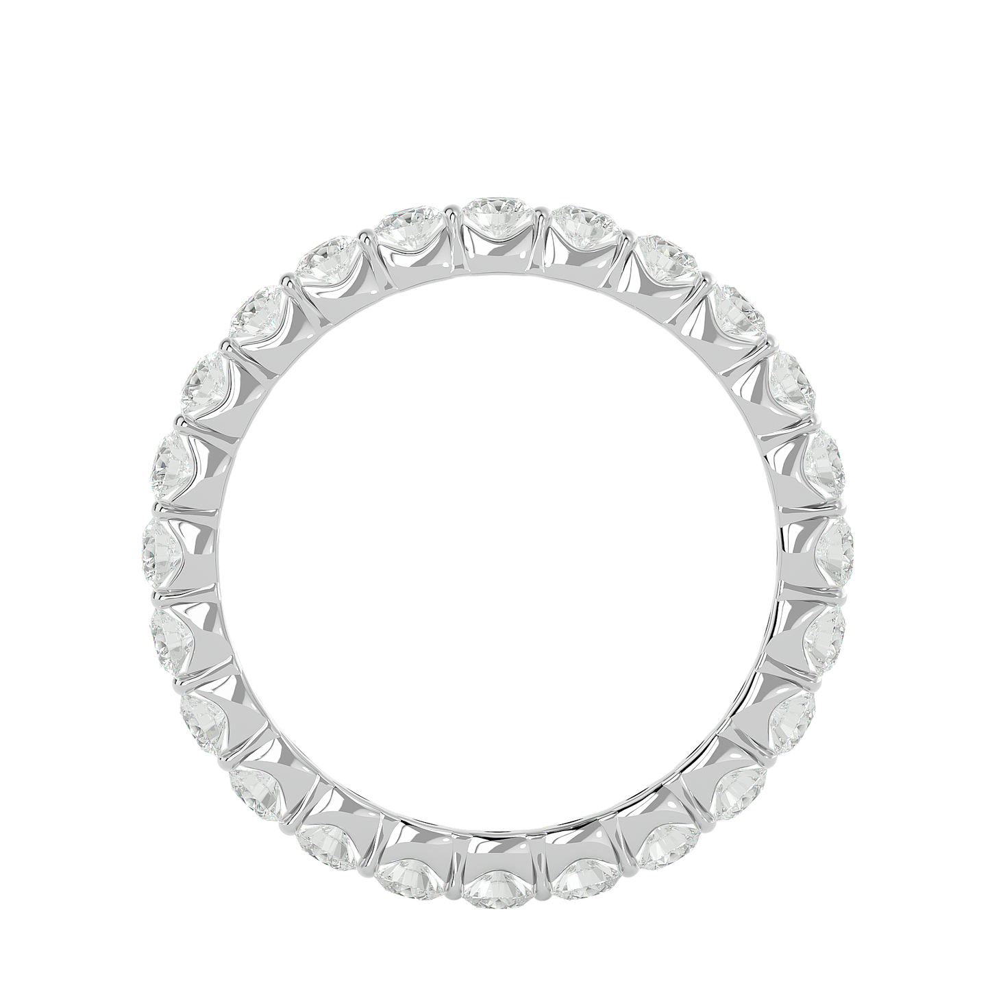 Brilliant Radiance Round Eternity Band