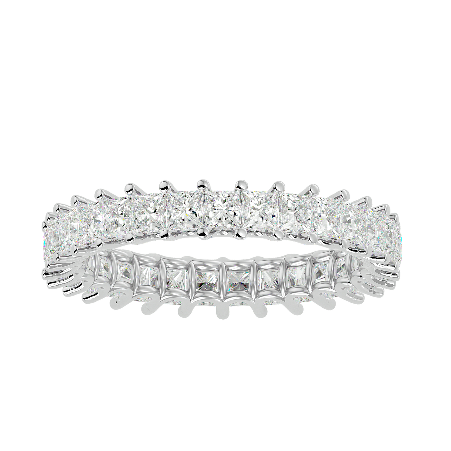 Infinite Radiance Princess-Cut Eternity Ring