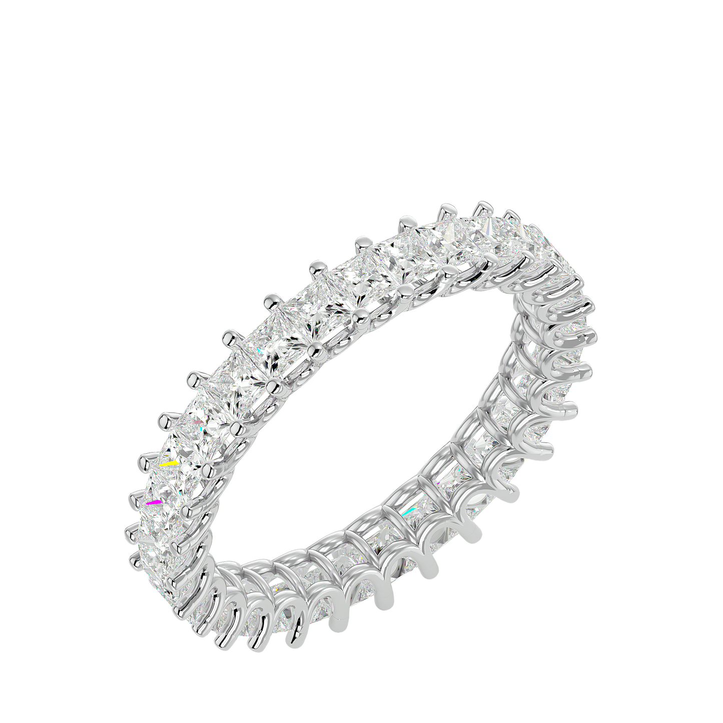 Infinite Radiance Princess-Cut Eternity Ring