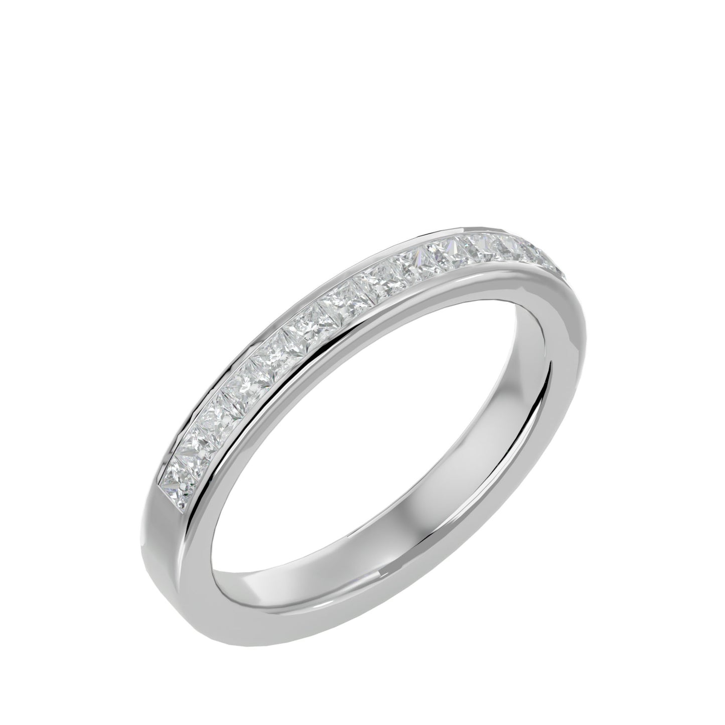 Radiant Elegance Channel-Set Diamond Band