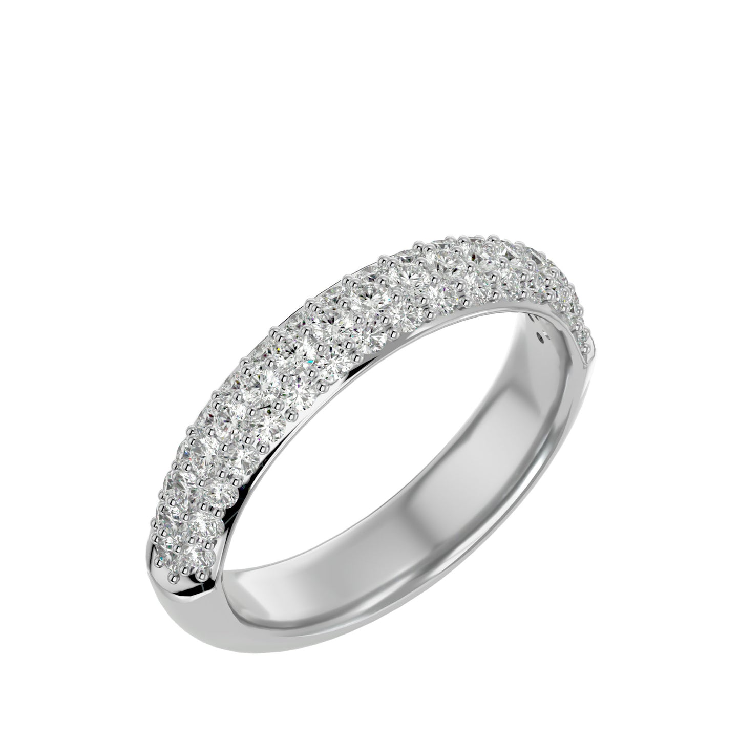 Radiant Pavé Diamond Eternity Band