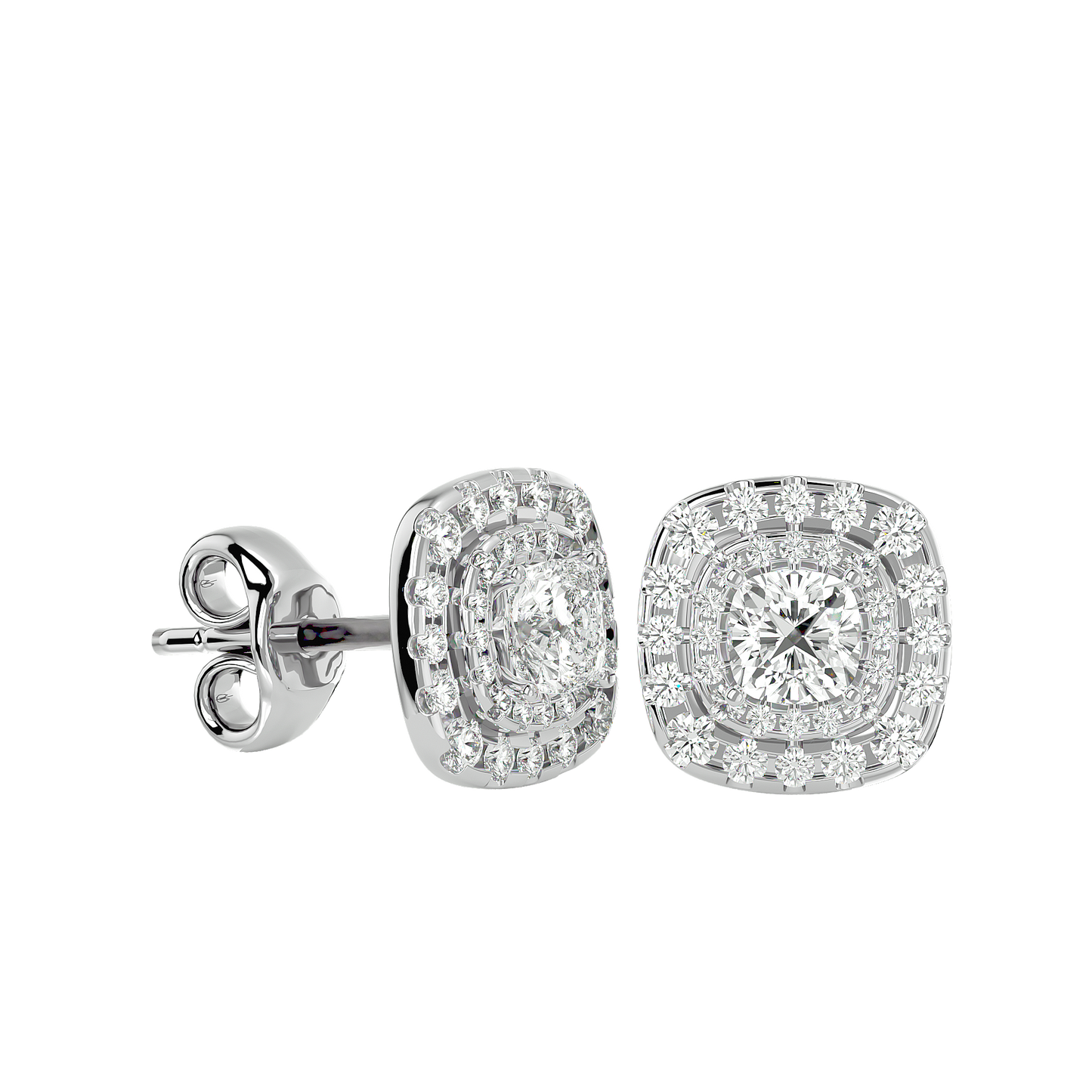 Celestial Halo Diamond Studs