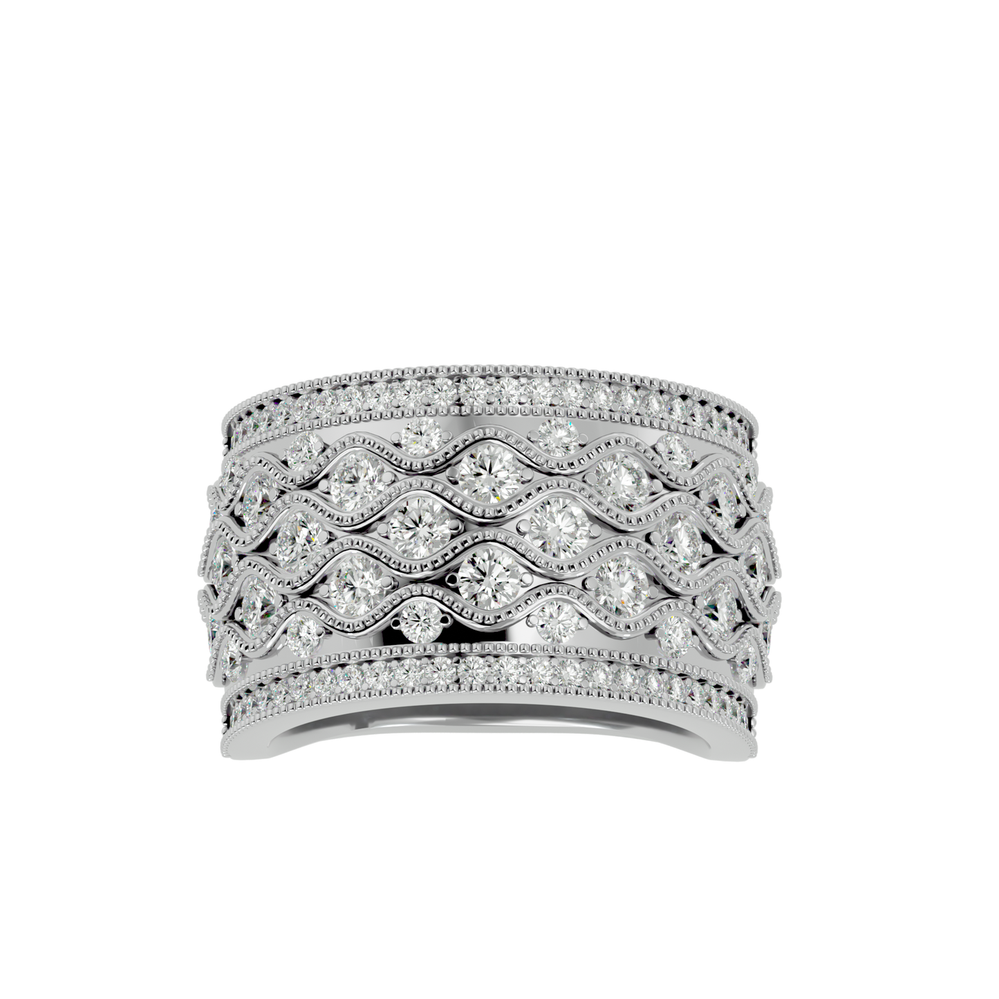 Radiant Woven Diamond Band