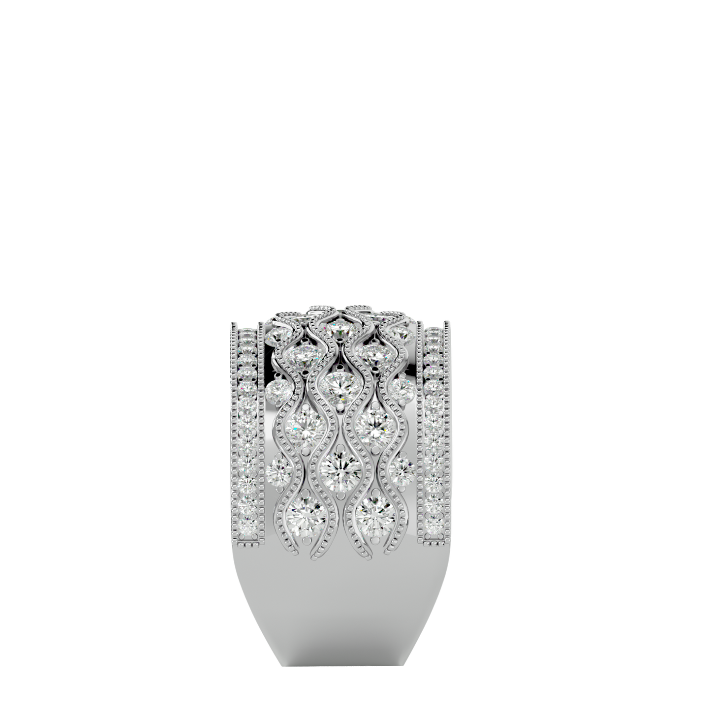 Radiant Woven Diamond Band