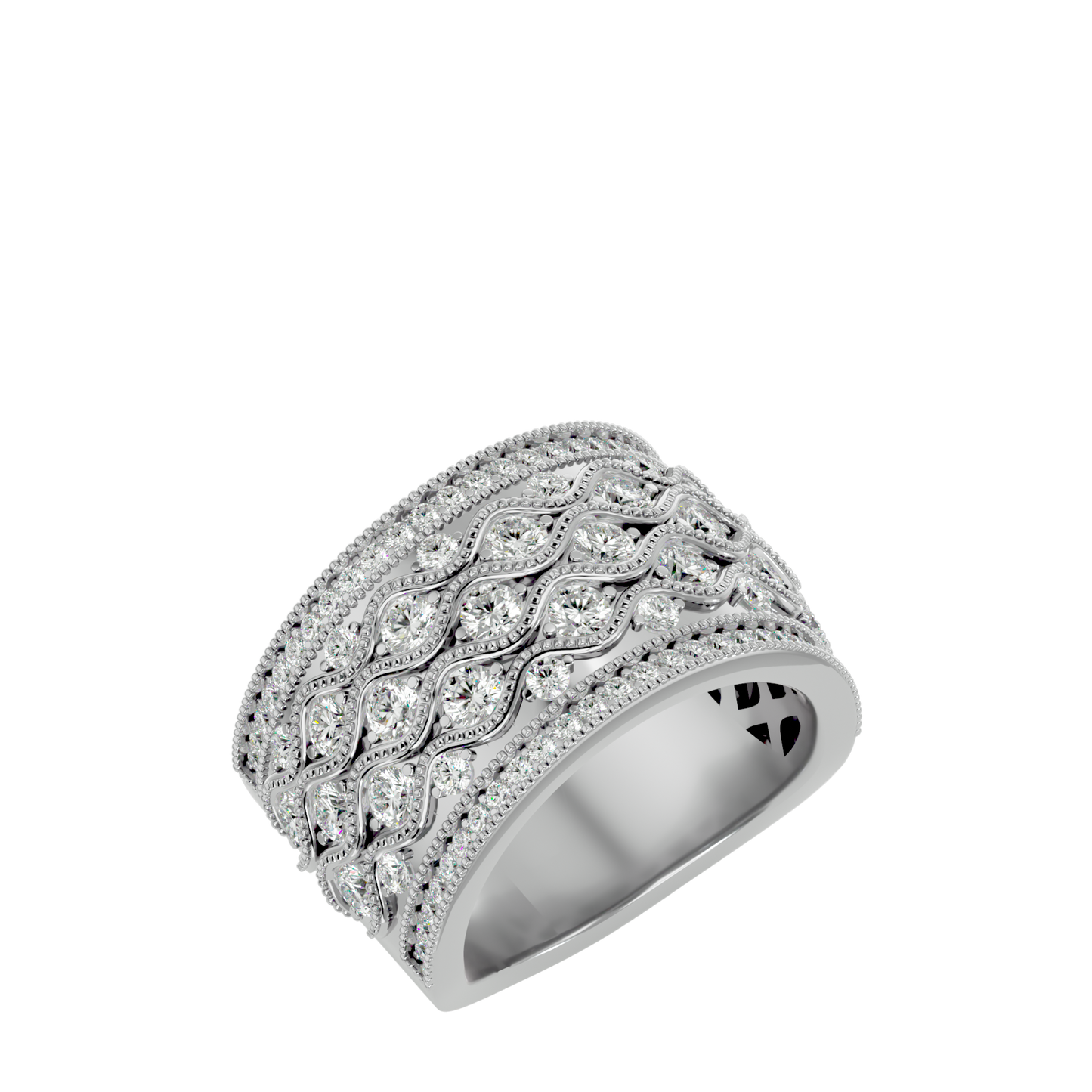 Radiant Woven Diamond Band