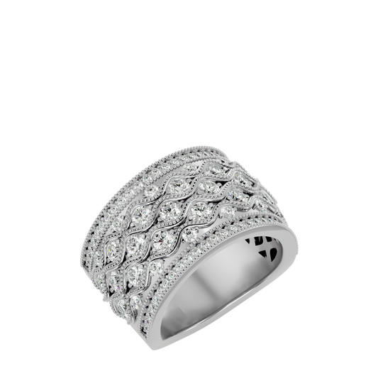 Radiant Woven Diamond Band