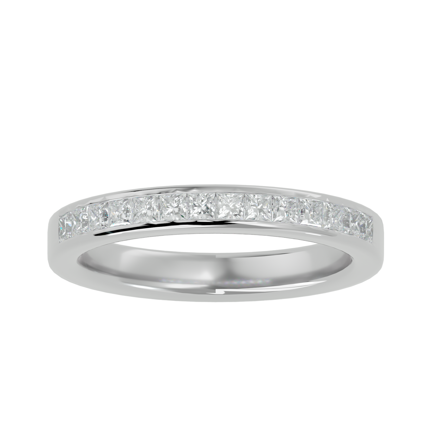 Radiant Elegance Channel-Set Diamond Band