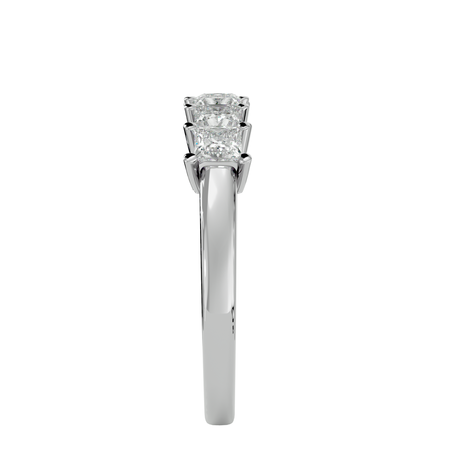 Eternal Radiance Princess-Cut Diamond Band