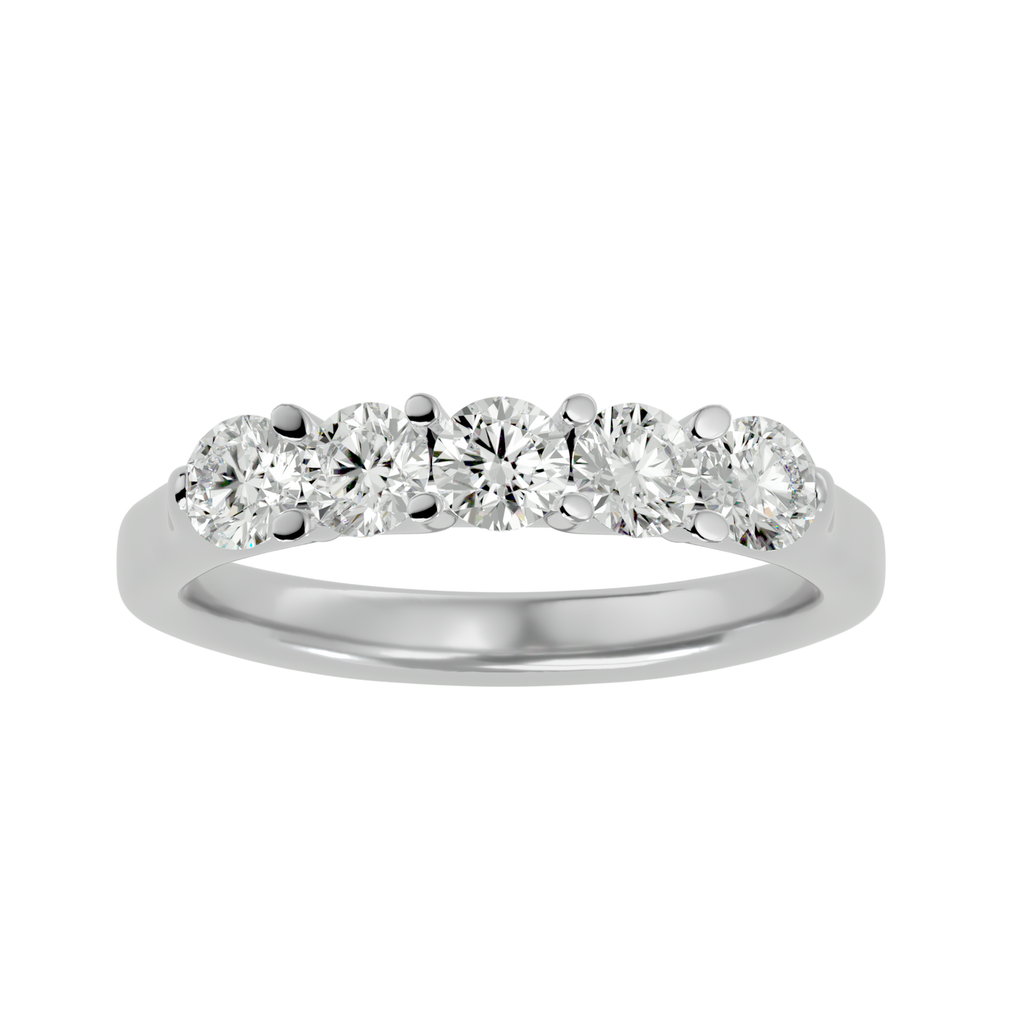 Timeless Radiance Five-Stone Diamond Ring