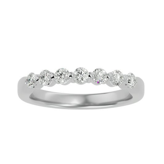 Radiant Seven Diamond Ring