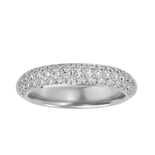 Radiant Pavé Diamond Eternity Band